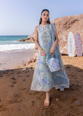 Flow by Crimson '25 | Who’s That Girl - D3 B | 3PC Embroidered Lawn Suit